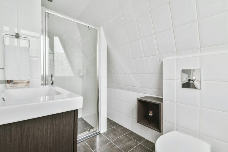 Interior of luxury bathroom